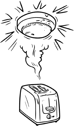 Toaster setting off smoke alarm